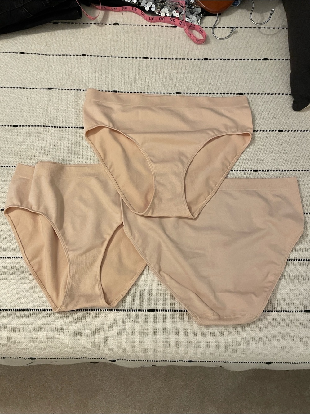 Women’s Seamless High-Cut Briefs - Nude (3-Pack)